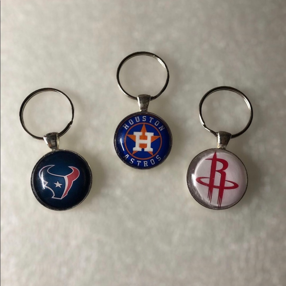 Texans, Astros Rockets Keychains